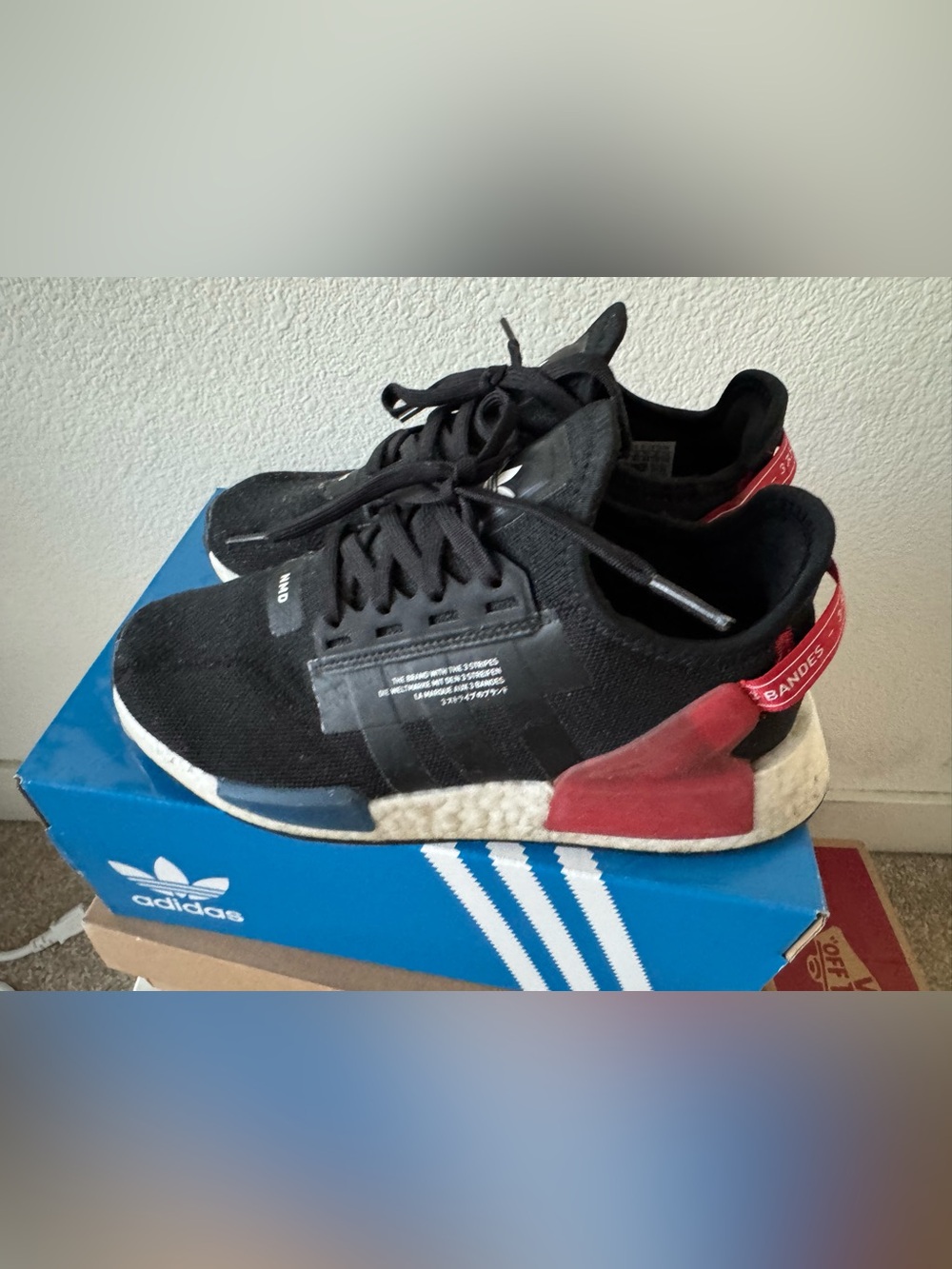 Adidas NMD black sneakers